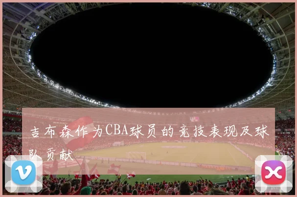 吉布森作为CBA球员的竞技表现及球队贡献